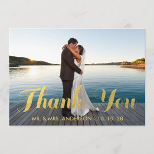 CARTE PHOTO L'ÉPOUSANT DE MERCI DE L'ÉLÉGANCE