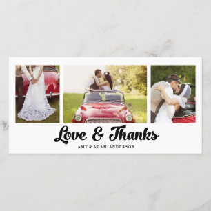 Carte photo l'épousant moderne de Merci du collage