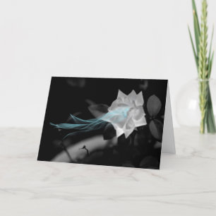 Carte Photo magique Rose blanche Anniversaire
