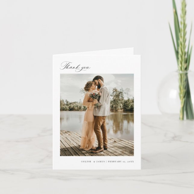 Carte photo Mariage de Merci minimal (Devant)