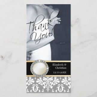 Carte photo mariage Merci