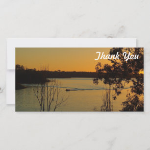 carte photo Merci - Coucher de soleil sur le lac M