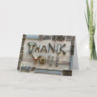 Carte photo Merci de construction