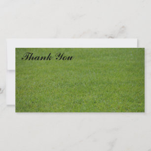 carte photo Merci - herbe verte