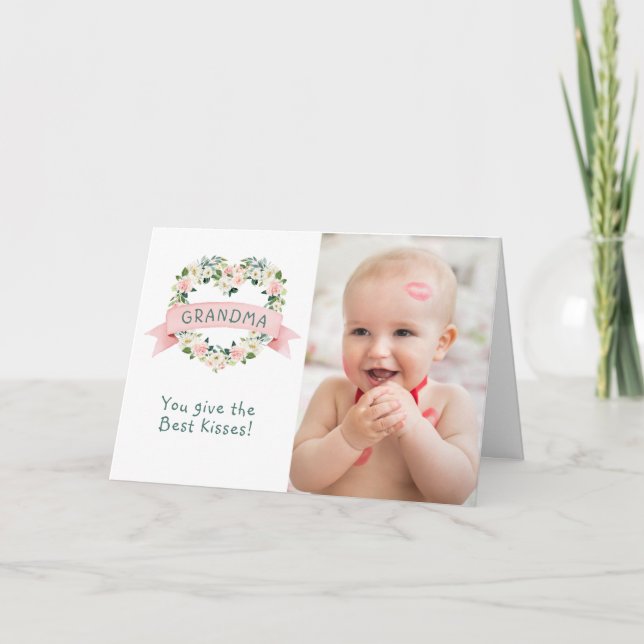 Carte photo mignon pour la grand-mère le jour de (Devant)
