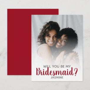 Carte Photo minimaliste moderne   Seras-Tu Ma Servante D