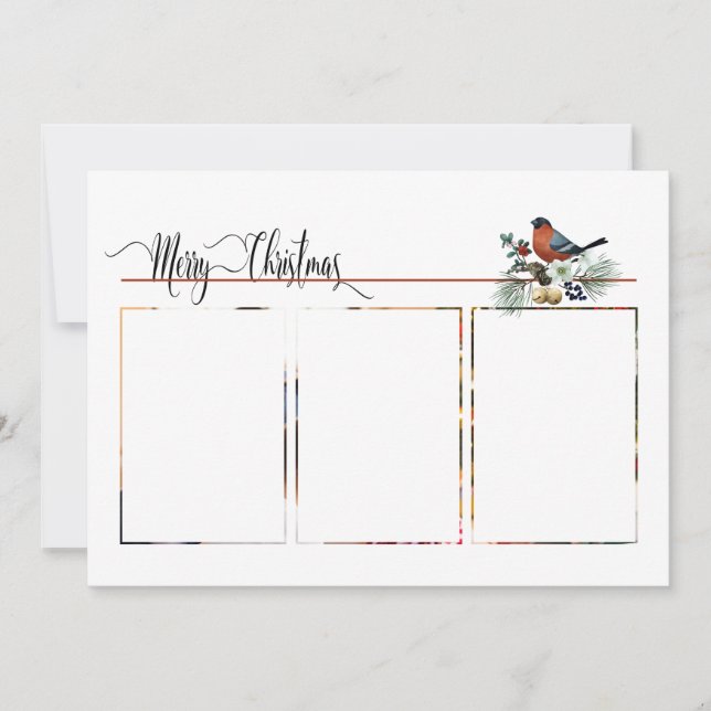 Carte Photo moderne 1 ou 3 avec Robin Noël (Devant)