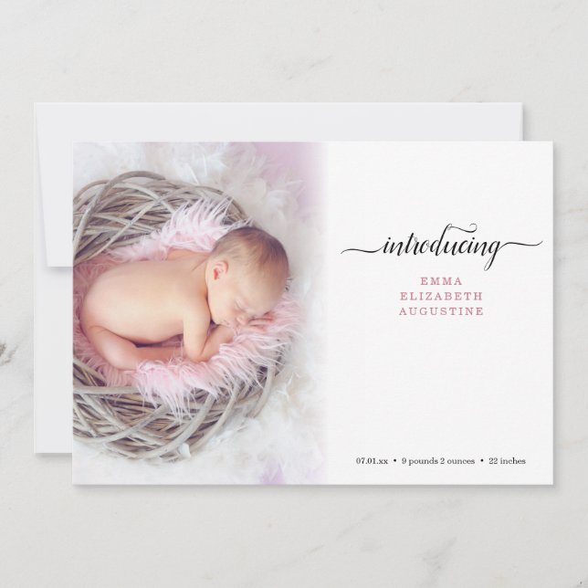 Carte photo moderne simple (Devant)