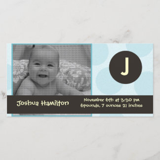 carte photo monogramme