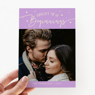 Carte photo Nouvel An Bright Beginnings Lemon Wist