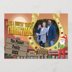 Carte photo Old West Christmas