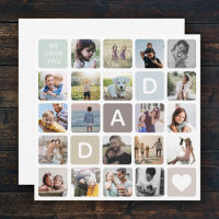 Photo Papa moderne Collage Fête des pères Amour de
