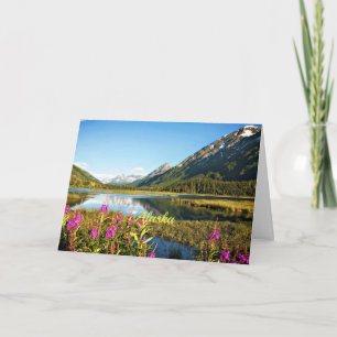 Carte photo paysage pittoresque de l'Alaska