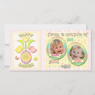Carte photo personnalisé de Pâques