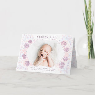 Carte photo personnalisé Faire-part de naissance p