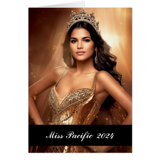 Carte photo personnalisé Pageant (Devant)