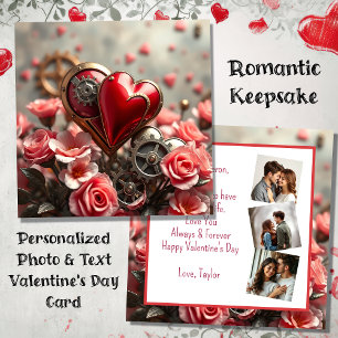 Carte Photo personnalisé Saint-Valentin Steampunk