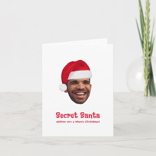 Carte photo personnalisé Secret Père Noël Noël (Devant)