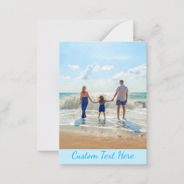 Carte photo personnalisée avec vos photos et votre (Devant)