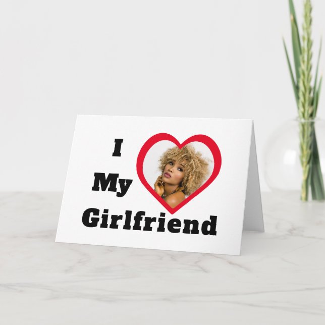 Carte Photo Personnalisée Bae J'Aime Ma Fille (Devant)