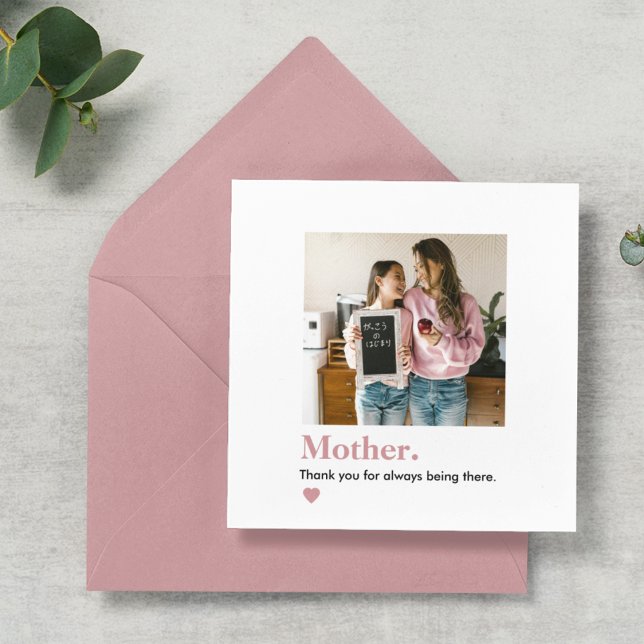 Carte Photo personnalisée de maman Merci (Créateur téléchargé)