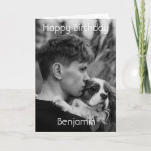 Carte Photo personnalisée et texte Joyeux anniversaire