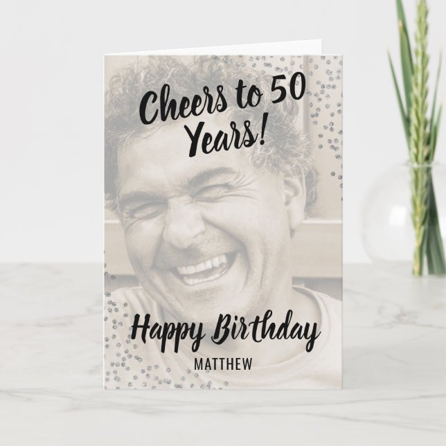 Carte Photo personnalisée Joyeux anniversaire (Devant)