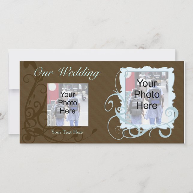 Carte photo personnalisée, mariage famille ou autr (Devant)