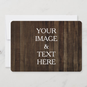 Carte Photo personnalisée noire personnalisez votre prop