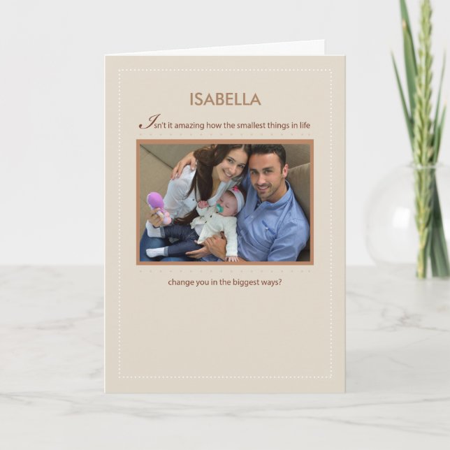 Carte Photo personnalisée Personnaliser le nom Félicitat (Devant)
