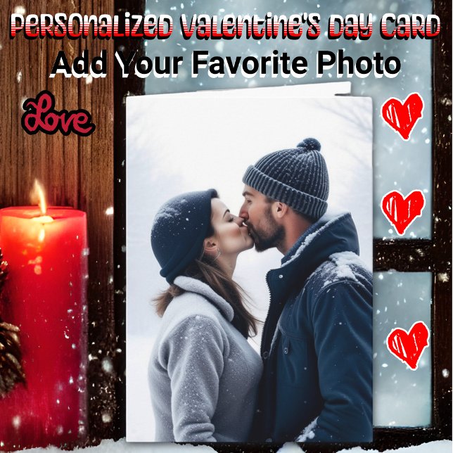 Carte Photo personnalisée Saint Valentin (Créateur téléchargé)