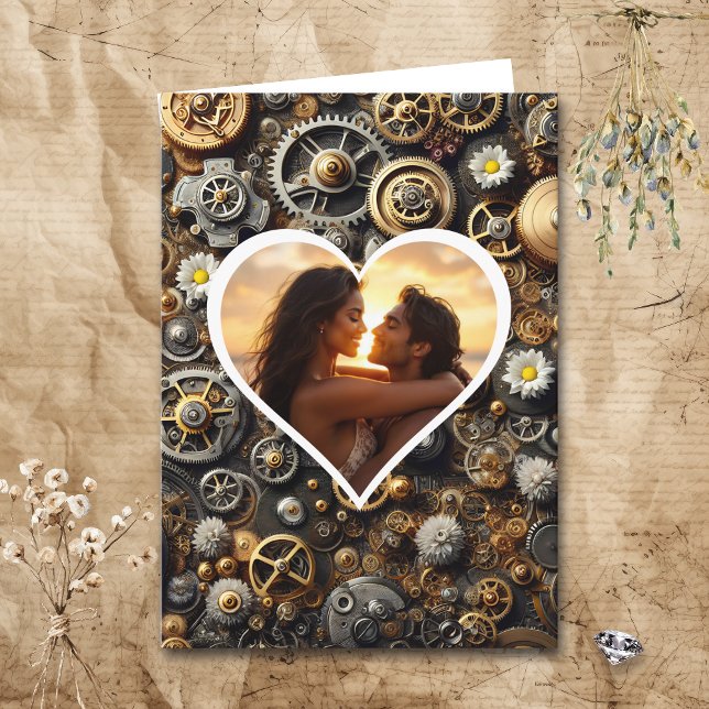 Carte Photo personnalisée Steampunk Joyeux Anniversaire (Créateur téléchargé)