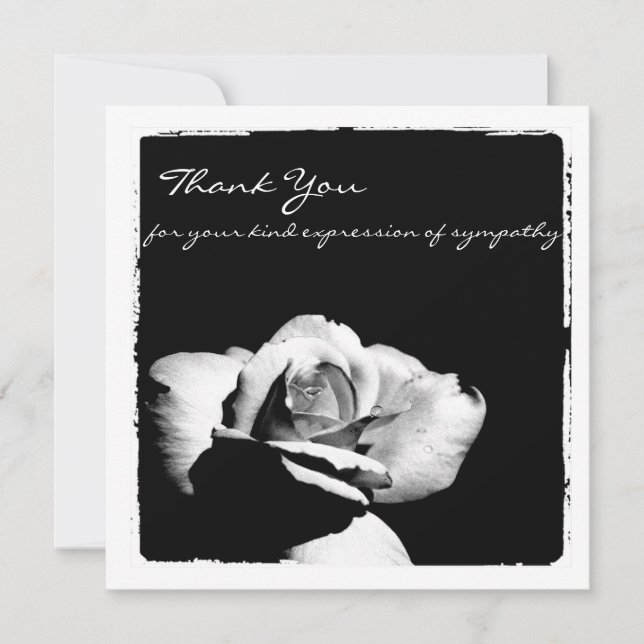 Carte photo plat de Merci de sympathie (Devant)