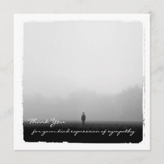 Carte photo plat de Merci de sympathie