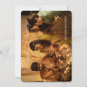 Carte photo plat Diwali