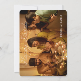 Carte photo plat Diwali