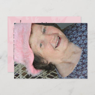 Carte photo poème de la mère avec poème sur le dos