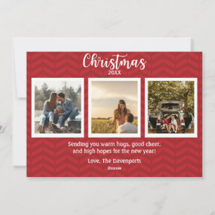 Carte photo Red Merriest Place to Be Christmas