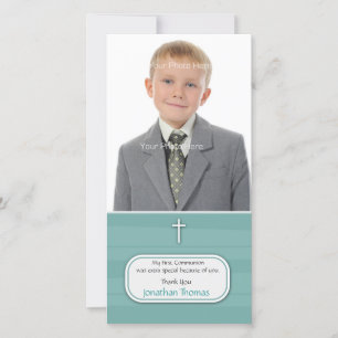 Carte photo religieux de Blue Stripes