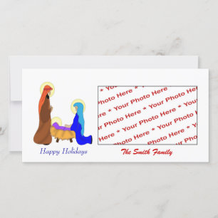 Carte photo religieux de la Nativité de Noël