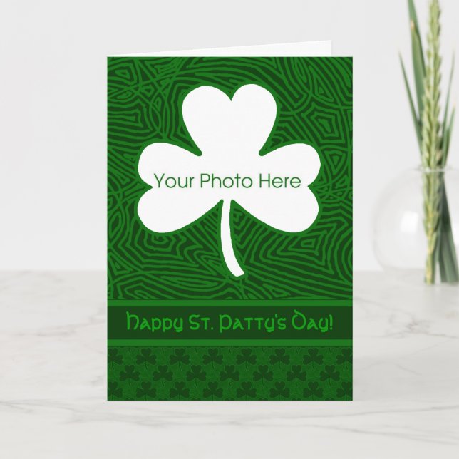 Carte Photo shamrock (Devant)