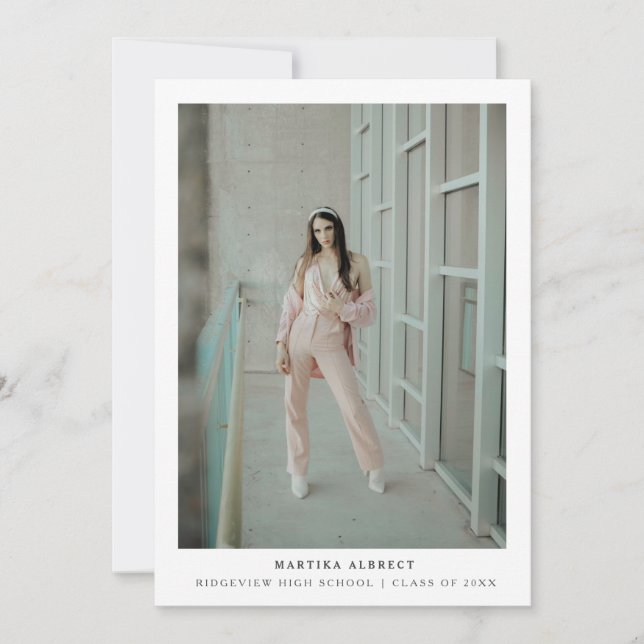 Carte photo simple moderne (Devant)