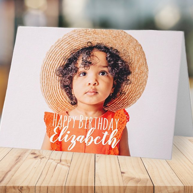 Carte Photo simple moderne Accueil d'anniversaire (Créateur téléchargé)