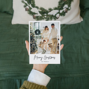 Carte Photo simple moderne Joyeux Noël
