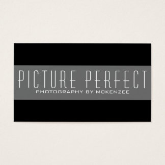 Carte photo simple Photographe noir