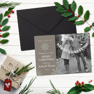 Carte photo Snowflake Photos personnalisées
