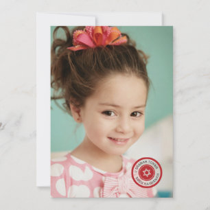 Carte photo timbrée Rosh Hashanah
