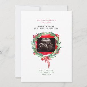 Carte Photo Ultrasound Watercolor Camion Christmas Boy