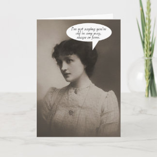 Carte Photo Vintage amusante sur l'anniversaire brutal d