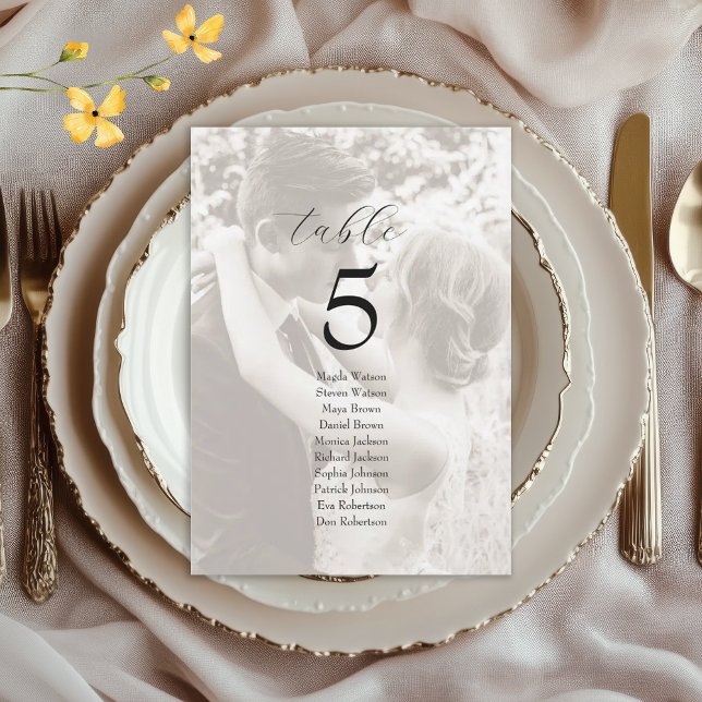 Carte Photo Wedding Seating Chart (Créateur téléchargé)